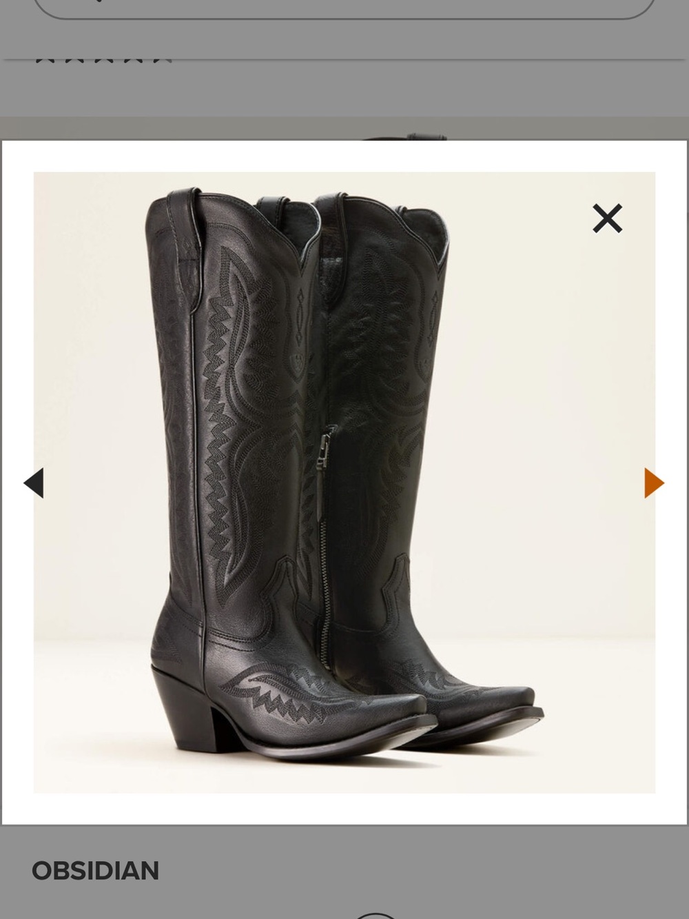 Ariat Casanova X Toe Western Knee-High Boot Size 8 NEW! - Picture 2 of 11